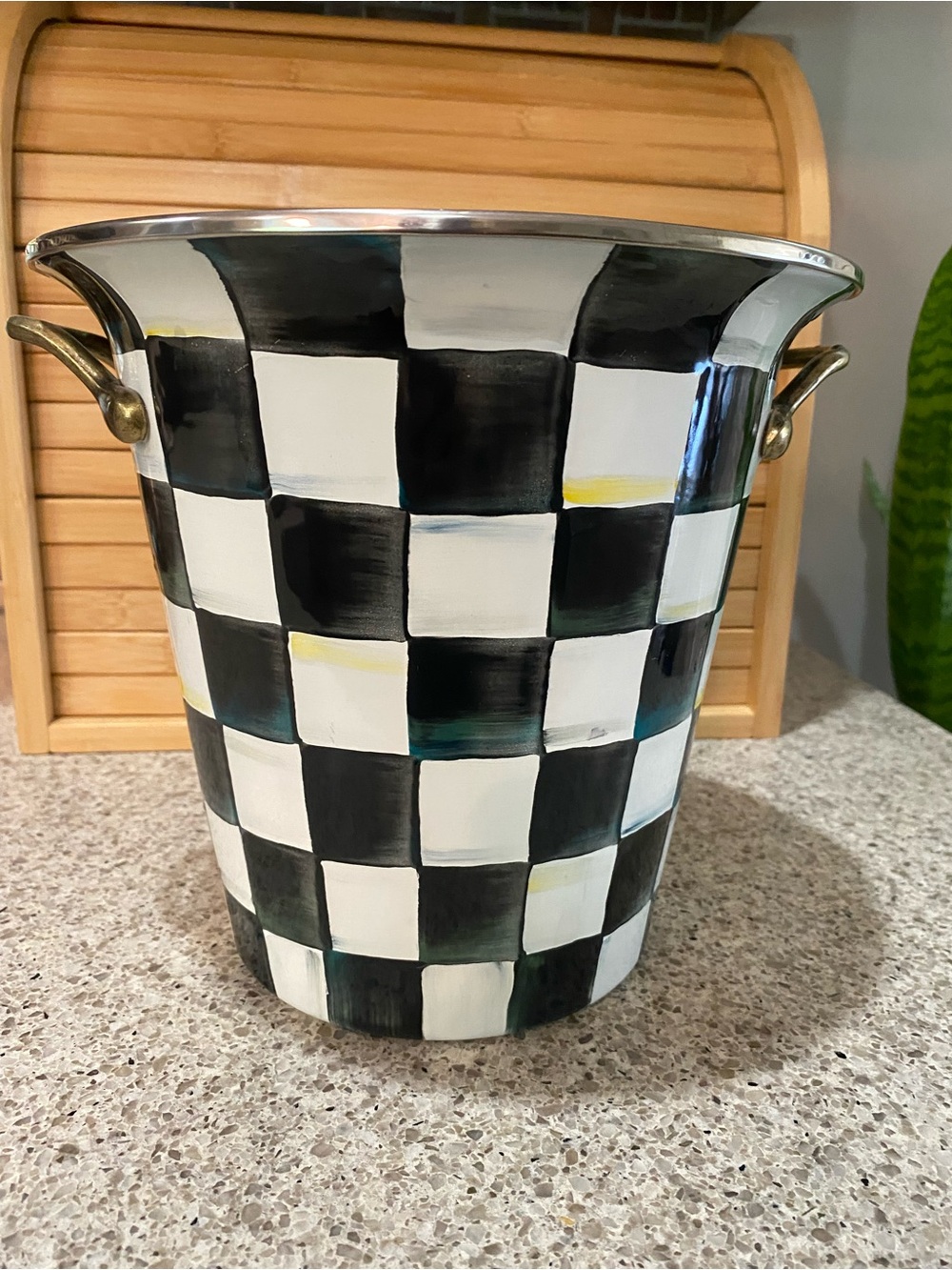 Mackenzie Childs Check Wine Cooler